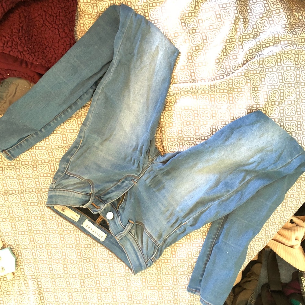 Bull head skinny jeans